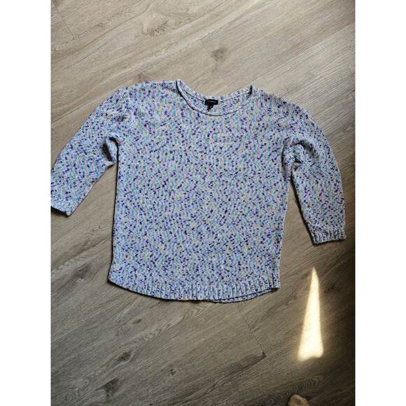 Talbots Sweaters - Talbots Sweater Top Women Size Small Confetti  Knit Pastel Casual 3/4 Sleeves